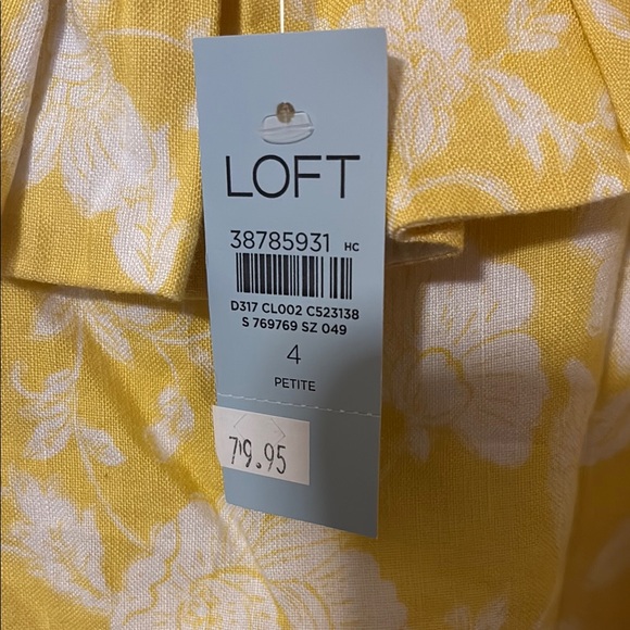 LOFT Yellow and White Floral Mini Dress - Picture 2 of 3